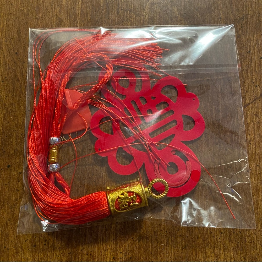 BRAND NEW IN BAG Chinese Tassle Decoration Feng Shui Car Mirror /Home Decoration